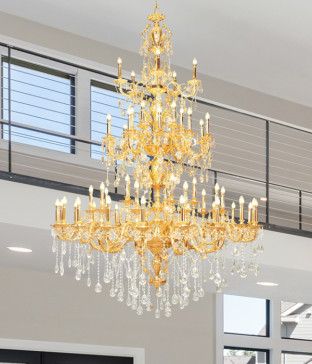 루카 55등 크리스탈펜던트조명 대형샹들리에