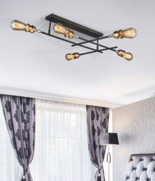 바이엘 5등 LED방등, 방조명, 안방등 (블랙 화이트)