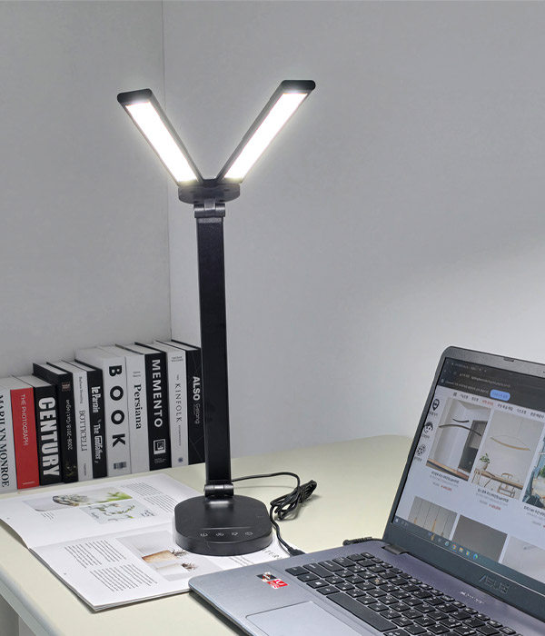 하퍼 학생스탠드 서재 독서등 (화이트, 블랙)